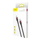 Кабель Baseus Cafule USB Type-C to USB Type-C 1м 3A PD 60W Black/Grey (CATKLF-GA91) - изображение 7