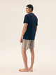 Piżama męska z szortami i krótkim rękawem letnia bawełniana Henderson Surf 42598-59X L Niebieska (5903972399903) - obraz 4