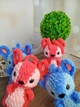 Вязаная мягкая плюшевая игрушка амигуруми "Стич", синий , 15 см, ручная работа - изображение 4