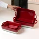 Форма для запекания МВМ MY HOME Бело-красная 205х105х55 мм (KP-44 S WHITE/RED) - изображение 7