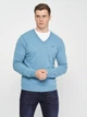 Пуловер GANT Extrafine Lambswool V-Neck 8010520 Saxony Blue 3XL - изображение 2