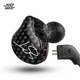 KZ ZST (Black, No Micro) – Гібридні навушники 1DD+1BA з мікрофоном і потужним звуком - зображення 3