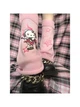 Теплые гетры для школы с принтом Hello Kitty и звездами, One Size, розовые (10526) - изображение 4