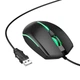 Компьютерная игровая мышь Hoco GM37 (проводная, RGB-подсветка, оптическая, 4 кнопки, Windows, macOS, Linux) - Черный - изображение 3
