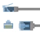 Патч-корд Goobay RJ45 UTP6a 5.0m patch Slim Ultra Flexi PoE+ Cu сірий(75.07.4225) - изображение 3