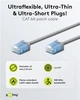 Патч-корд Goobay RJ45 UTP6a 1.0m patch Slim Ultra Flexi PoE+ Cu сірий(75.07.4222) - изображение 5