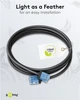Патч-корд Goobay RJ45 UTP6a 2.0m patch Slim Ultra Flexi PoE+ Cu чорний(75.07.4234) - изображение 6