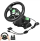 Игровой руль с педалями Vibrating Wheel PS3 PC USB - изображение 2