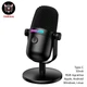 Микрофон Onikuma M830 (конденсаторный, Type-C, 50mA, RGB подсветка, для геймерів, стримерів, блогерів) - Черный - изображение 1