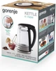 Электрочайник Gorenje K17GDW Strix 1.7 л стекло 2200 Вт Нержавеющая сталь/Черный - изображение 10