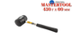 Киянка Mastertool 450 г х 60 мм черная резина ручка металл (02-1302) - изображение 1