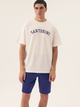 Piżama męska z szortami i krótkim rękawem letnia bawełniana Henderson Santorini 43173-01X 2XL Kremowa (5903972518960) - obraz 1