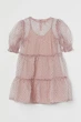 Платье H&M 38 пудровый горох 605901588 - изображение 1