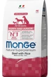 Корм Monge Monoprotein All breeds Puppy & Junior Manzo сухой с говядиной для щенят и юниоров всех пород 2.5 кг - изображение 1