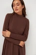 Плаття двоярусне з коміром стійка Wear me XXL Шоколад (14_24_446_10099) - зображення 2
