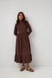 Плаття двоярусне з коміром стійка Wear me XXL Шоколад (14_24_446_10099) - зображення 3