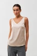 Майка з шовку на тонких бретелях Wear me L Бежевий (12_25_54_10467) - изображение 1