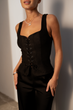 Жилет зі шнурівкою Wear me XS Чорний (6_24_64_10238) - изображение 2