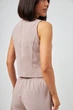 Жилет класичний з додаванням льону Wear me M Бежевий (6_25_11391) - изображение 2