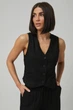 Жилет класичний з додаванням льону Wear me S Чорний (6_25_11391) - изображение 1