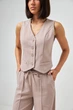 Жилет класичний з додаванням льону Wear me M Бежевий (6_25_11391) - изображение 3