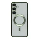 Чехол TPU Metallic Full Camera with Magsafe для Samsung Galaxy S24+ 5G (S926) Колір Green - изображение 1