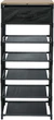 Полка для обуви Fabrika Solo 6 ярусов 43 x 26 x 105.5 см Black (FK3108WO) - изображение 3