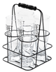 Pokale do piwa Homla Beer Set Raya z metalowym stojakiem 400 ml 4 szt (5904183894775) - obraz 3