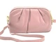 Елегантна компактна жіноча сумка cross-body з натуральної шкіри Cleo-780 рожева - изображение 4