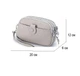Практична трендова жіноча сумка cross-body з натуральної шкіри Monte-785 світло-сіра - зображення 2