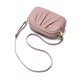 Елегантна компактна жіноча сумка cross-body з натуральної шкіри Cleo-780 рожева - изображение 11