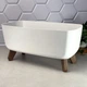 Горщик овальний 39×19,5×18,7 см білий на ніжках Prosperplast Gracia DGCL-400 - зображення 1