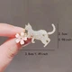 Брошь Котик с цветком (84946805) - изображение 3