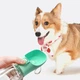 Портативная поилка дорожная бутылка для собак и кошек Happy Dog 300 мл с поильным носиком зеленая - изображение 2
