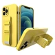 Чехол с ремешком Wave Rope case для Apple iPhone 13 Pro Yellow - изображение 1