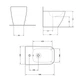 Биде напольное Qtap Crow 545х360х410 White QT05443370W - изображение 2