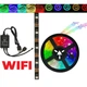 Світлодіодна лента SMD 5050 RGB LED 5 м з Bluetooth контролем, IP65, 220V - зображення 1