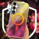 Чохол TPU Shiny Mountain (MagFit) для Samsung Galaxy S25 Yellow / Pink - зображення 3