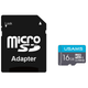 Карта пам'яті USAMS US-ZB117 TF High Speed Card 16 Gb + adapter Blue - изображение 1