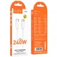 Дата кабель Hoco X115 Surpass Type-C to Type-C 240W (1m) White - зображення 2