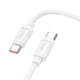 Дата кабель Hoco X115 Surpass Type-C to Type-C 240W (1m) White - зображення 3
