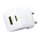 Блочок Baseus P1011160A Palm Fast Charger 30W 1USB-A/1Type-C в комплекті кабель Type-C to Type-C Moon White - зображення 2