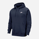 Bluza męska z kapturem Nike M Nsw Club Hoodie Po Bb BV2654-410 S Granatowa - obraz 6