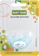 Силіконова класична пустушка "Котик", 0+, блакитна - Baby Team (1237182-31101393) - изображение 1