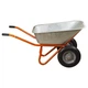 Тачка строительная двухколёсная FLORA 100 л, грузоподъёмность 320 кг, колёса 15", сборная из 4 частей (5056714) - изображение 6