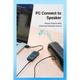 Звукова карта USB AUX jack, 3*TRS (Mic + Ear) 0.15m Volume Control чорна - изображение 3