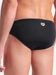Плавки пляжні чоловічі Arena Poseidonia Swim Briefs 009075-501 80 Чорні з білим (3468337537090) - зображення 2