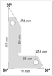 Magnetyczne uchwyty spawalnicze YATO 110 x 65 x 35 x 70 mm zestaw 2 szt (5906083056536) - obraz 5