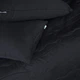Набор MirSon №2959 Line Satin Light Pro Два одеяла летних Семейных 155x215 см 10-006 Black Eco-Soft + две наволочки 50х70 см + простынь 220х240 см (2200010973129) - изображение 4