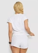 Женская велюровая пижама FS Juicy Футболка + Шорты L Milky (7615) - изображение 4